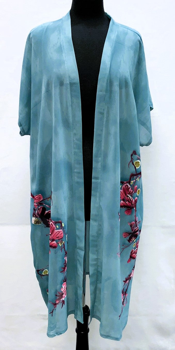 A21262-360-Long Kimono -
