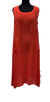 A21472-2 - Tank Dress w/ pocket -Red