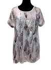 A25172 - Pretty Top Feather -  Pink