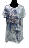 A25430 - Pretty top -  Flower/Butterfly -