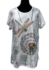 A25432 - Pretty top  - Drangonfly/SunFlower -