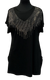 A25903 - Ladies Tunic Bling Neck - Black