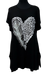 A25904 - Ladies Tunic Heart Feather - Black