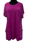 A25905 - Ladies Tunic Bling  - Mangenta