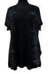 A25906 - Ladies Tunic Bling  - Black
