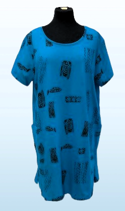 A40633-Short Dress w/ Pocket