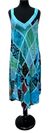 A40740-Patchwork A-Line Tank Dress
