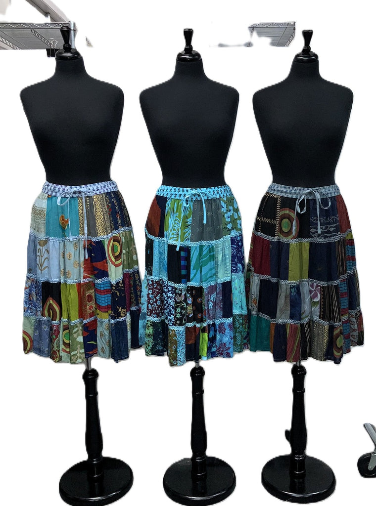 A40746-Patchwork Short Skirt - Asst – Empress Easy Wear, Inc.