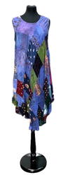 A40748-Patchwork Tank Dress