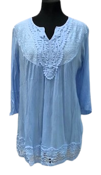 A50863-100% RAYON WOVEN LADIES TOP