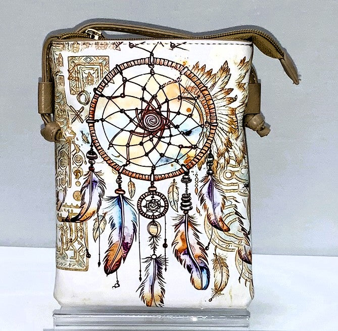 CB0037-Crossbody Hand Painted - Dreamcatcher