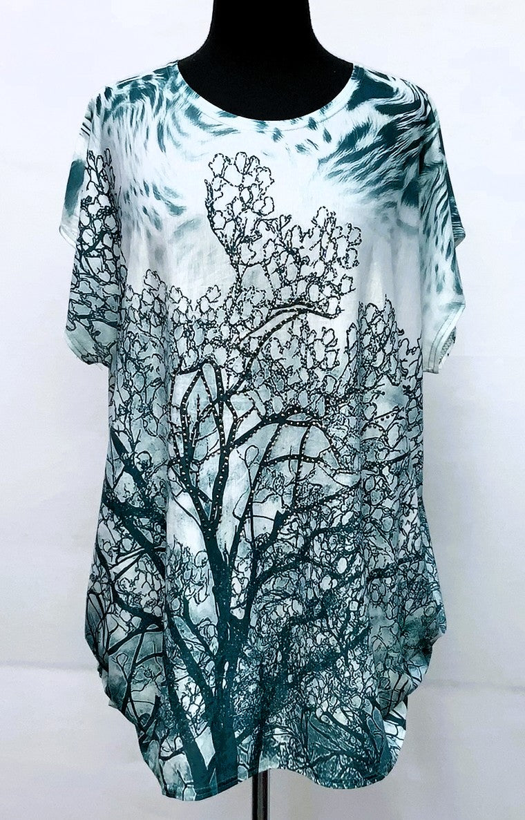 E21164-1-Fun Top life of Tree - Dk Green