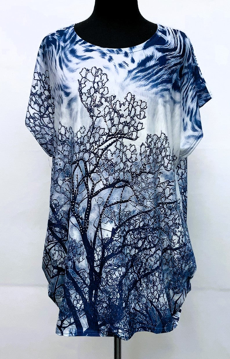 E21164-3-Fun Top life of Tree - Blue