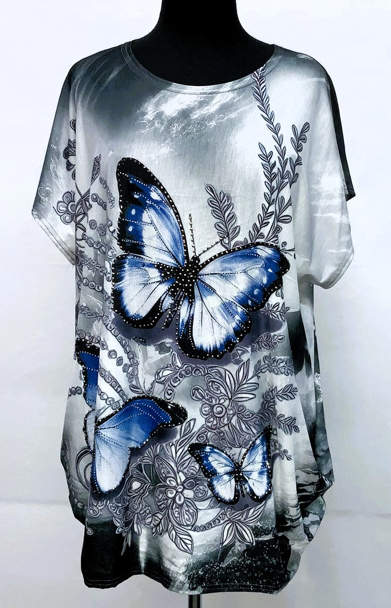 E21165-1-Fun Top Butterfly - Grey