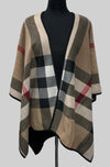 F11050 - Open Poncho - Checker