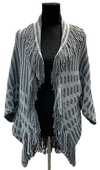 F11151-4 - Poncho Open w/Sleeve - Blue