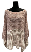 F11153-3 - Pull On Poncho Stripes - Pink