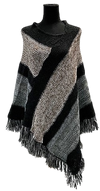 F11155-3 - Pull On Poncho Faux Fur