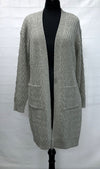 F11715-1 - Cardigan w/ Pocket - Grey