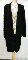 F11715-3 - Cardigan w/ Pocket - Black