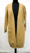 F11720-2 - Open Cardigan w/Pocket  - Taupe