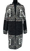 F11724 Sweater w/ Hood Short-Length - Charcoal