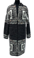 F11724 Sweater w/ Hood Short-Length - Charcoal