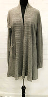 F11750-4 - Cardigan w/ Pockets -Grey