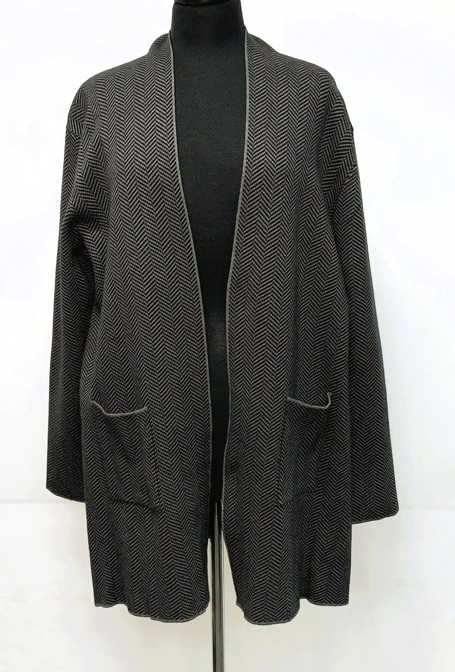 F11948-1-Sweater - Grey/Black