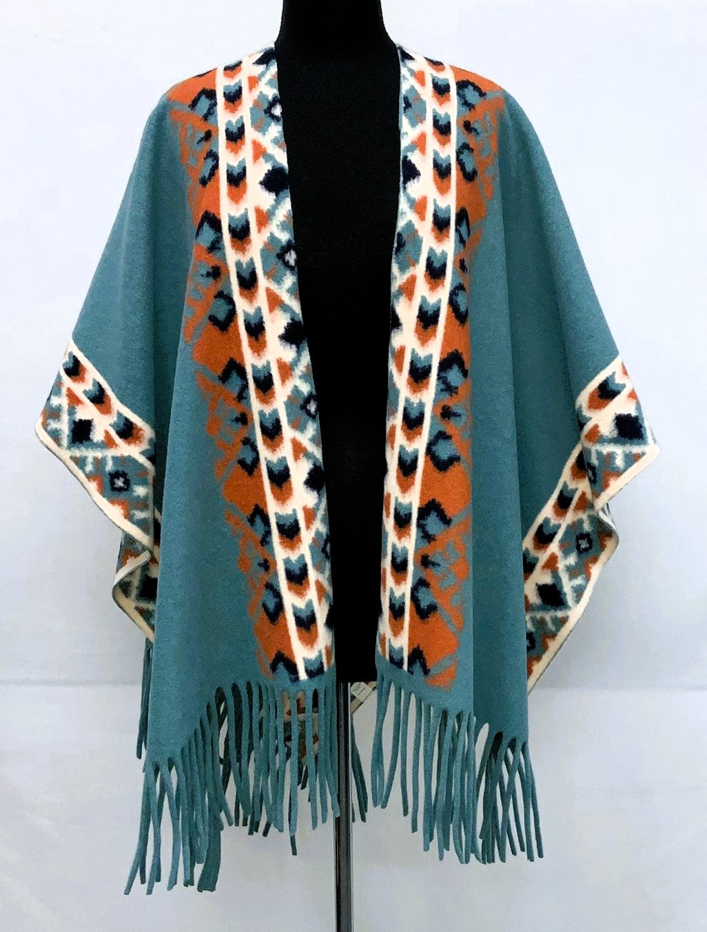 F11961-1-Poncho - Turq