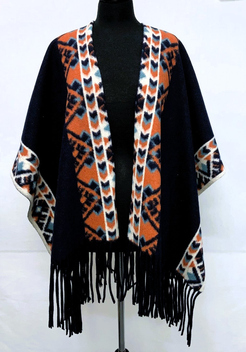 F11961-2-Poncho - Navy