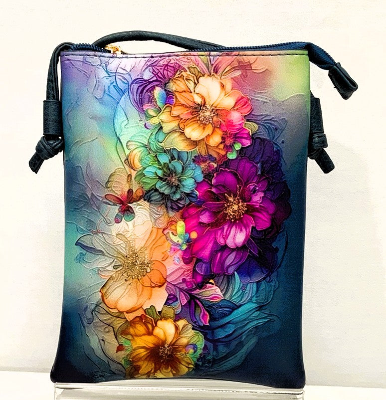 H0506-Crossbody Hand Painted - Flowers
