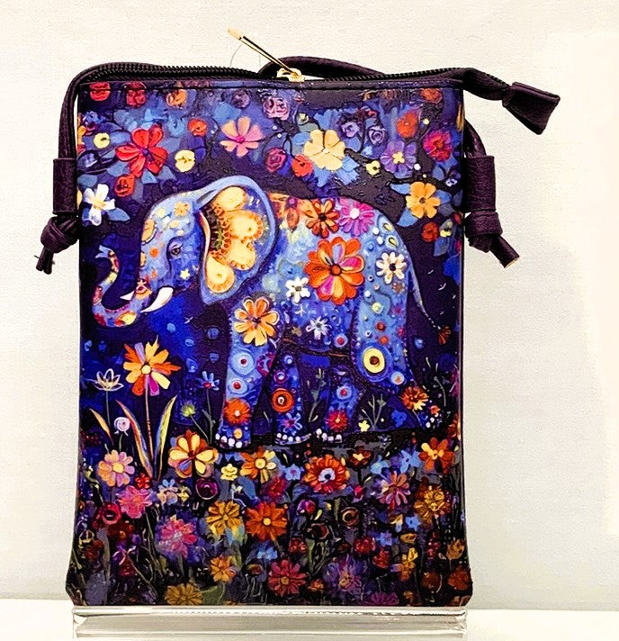 H0510-Crossbody Hand Painted - Elephant