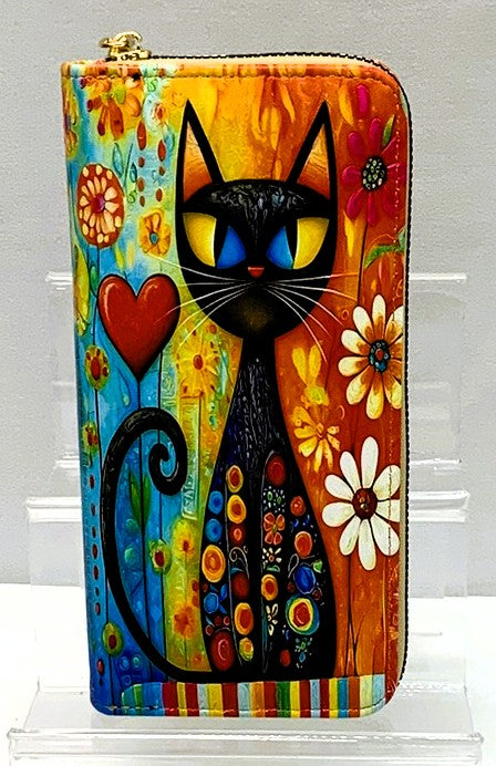 HWP1211-Wallet Hand painted - Dreamcatcher