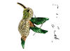 J60003 - Broach Humming Bird