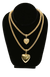 J60330 - Necklace  Puffy Heart - Gold