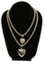 J60331 - Necklace Puffy Heart - Rose Gold