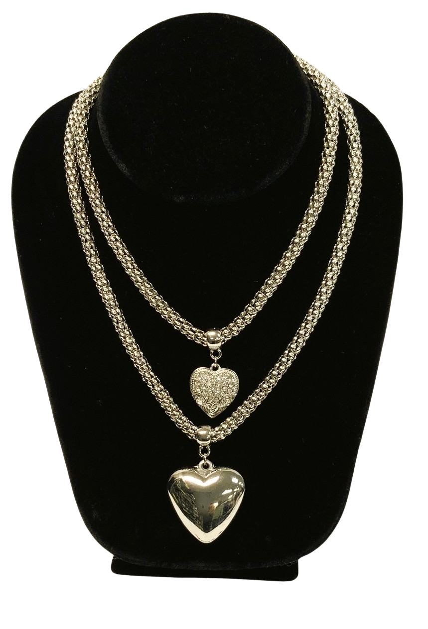 J60331 - Necklace Puffy Heart - Rose Gold