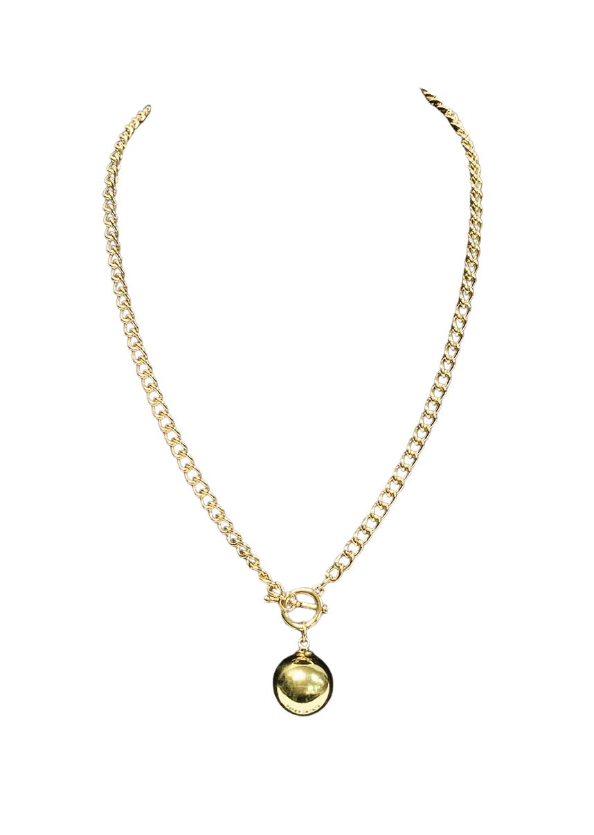 J60333 - Necklace - Ball Pendant