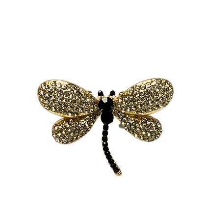 J60522 - Broach - Dragonfly - Gold