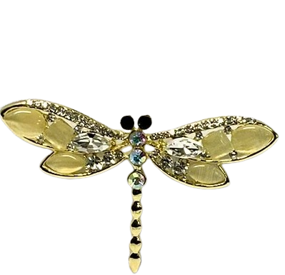 J60525 - Broach - Dragonfly - Gold
