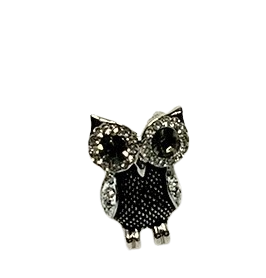 J60532 - Broach - Owl - Silver