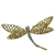 J60533 - Broach - Dragonfly - Gold