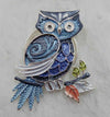 J62008-Magnetic Broach -  Owl Blue