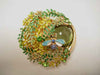 J62048-Magnetic Broach - Leaves/Bee Green