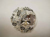 J62049-Magnetic Broach - Leaves/Bee Gray