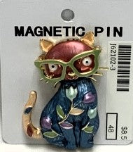 J62102-3-Magnetic Broach Cat - Blue
