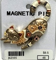 J62105-Magnetic Broach Cat - Blue