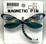 J62111-Magnetic Broach Dragonfly - Blue