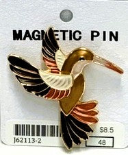 J62113-2-Magnetic Broach Bird - Brown
